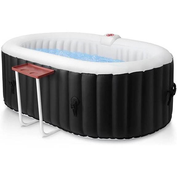 Edostory Inflatable 2-Person Hot Tub with Jets