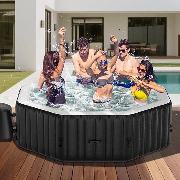 DoCred Inflatable 4-6 Person Hot Tub with Jets