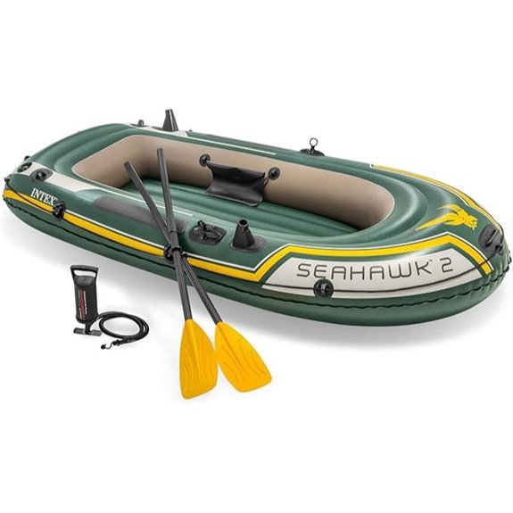 INTEX 68347EP Seahawk 2 Inflatable Boat Set Capacity