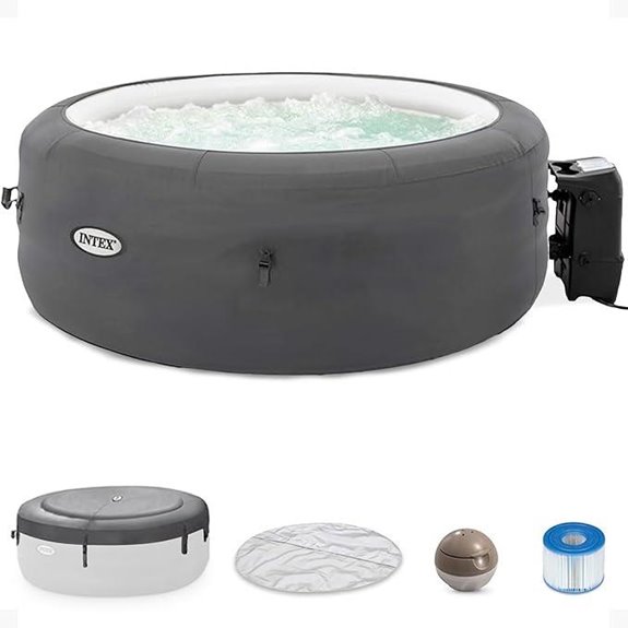 INTEX 4-Person Inflatable Hot Tub with Jets