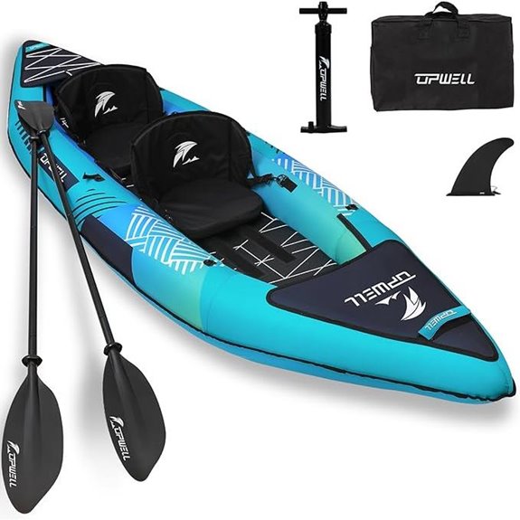 UPWELL 2-Person Inflatable Recreational Kayak Set
