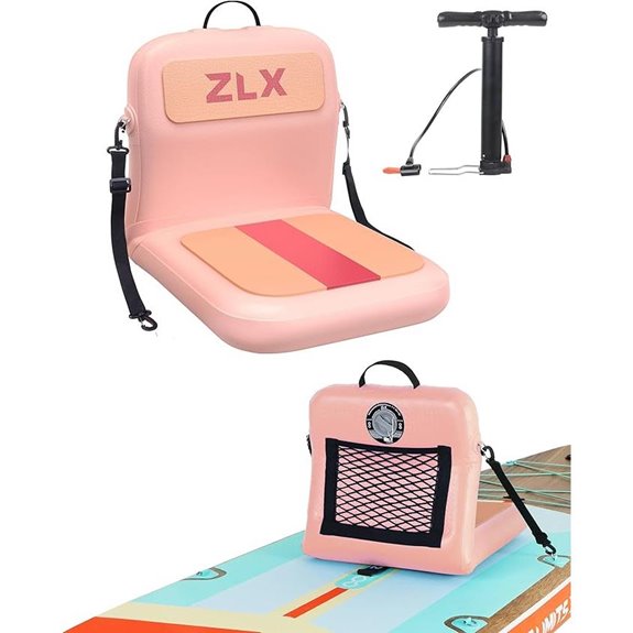 ZLX Inflatable Paddle Board Seat with Back Support
