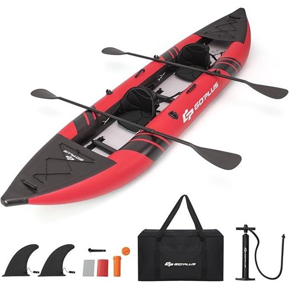 Goplus Inflatable 2-Person Kayak with Accessories