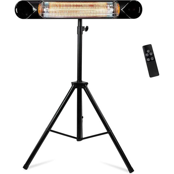 Briza Infrared Electric Patio Heater with Mount
