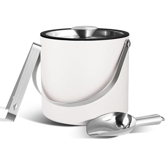 Insulated 3L Stainless Steel Ice Bucket with Accessories
