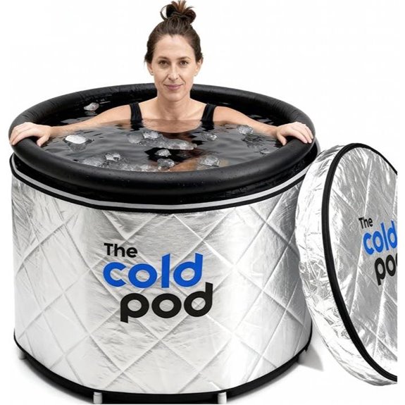 Cold Pod Insulated Ice Bath Tub Bundle (85 Gallons)