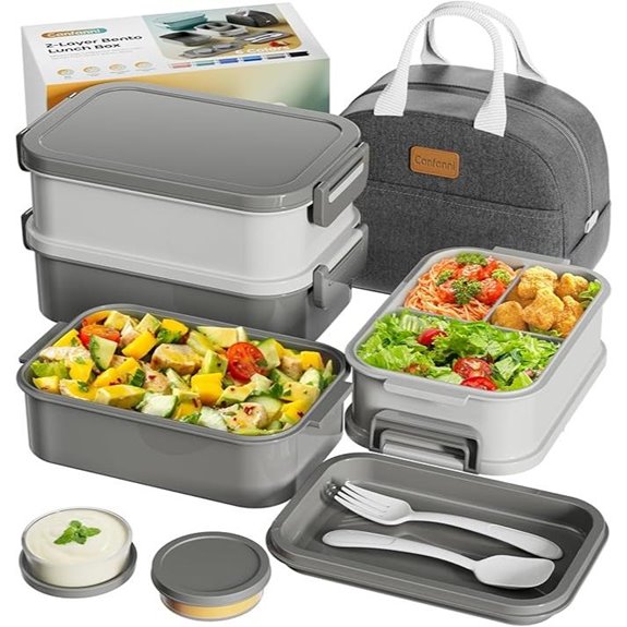 Adults Insulated Bento Box with Leak-Proof Lunch Container