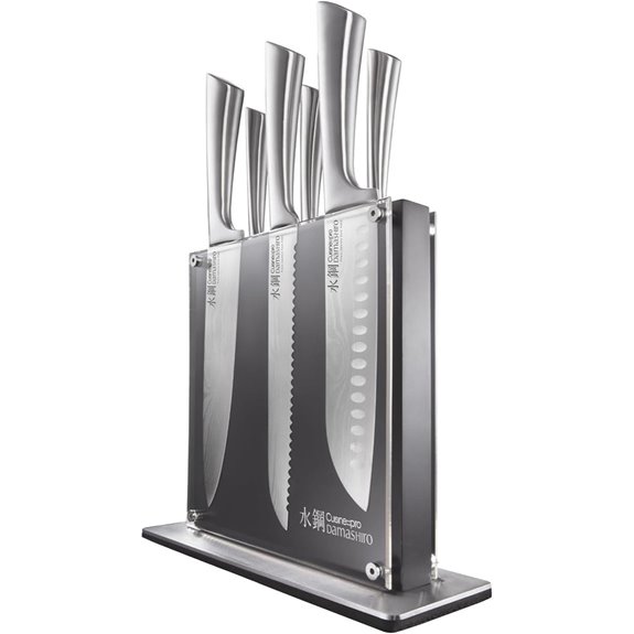 Damashiro 7-Piece Japanese Steel Knife Set