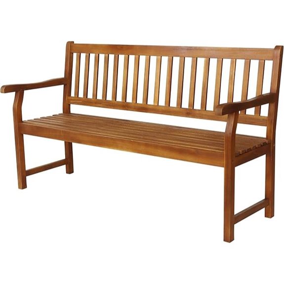 Jonathan Y 59.1 Acacia Garden Patio Bench