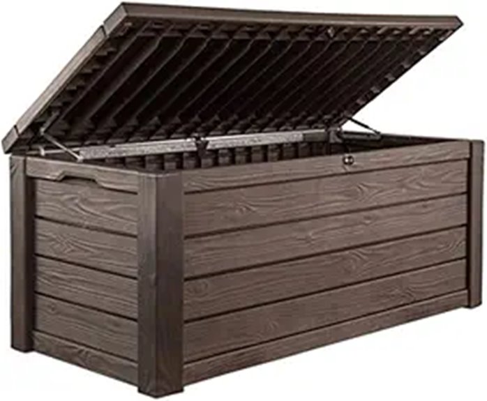 Keter Westwood 150-Gallon Deck Storage Bench