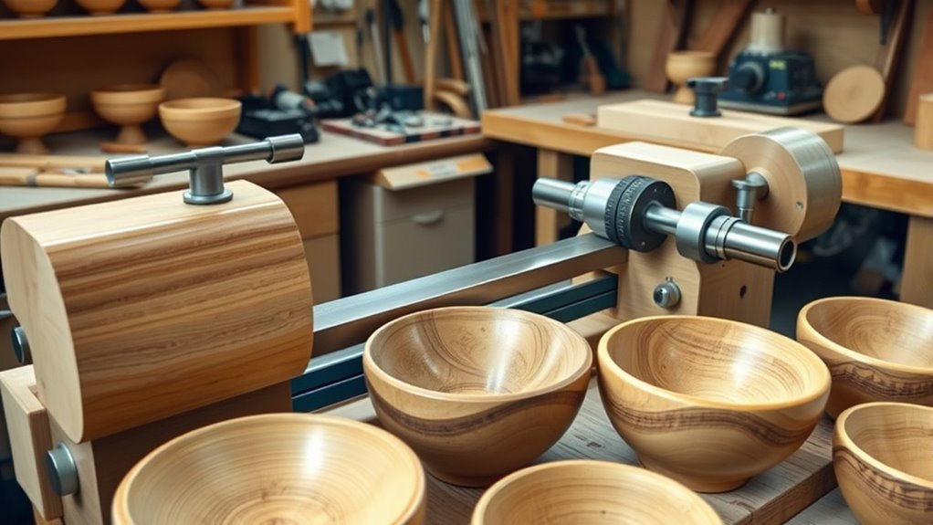 key bowl turning features