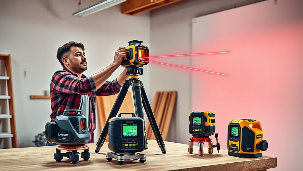 key laser level features