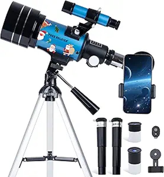 FREE SOLDIER Kids Telescope 70mm Astronomical Refractor