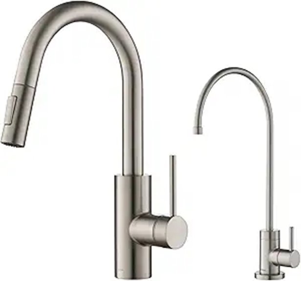 KRAUS Oletto Kitchen Faucet & Water Filter Combo