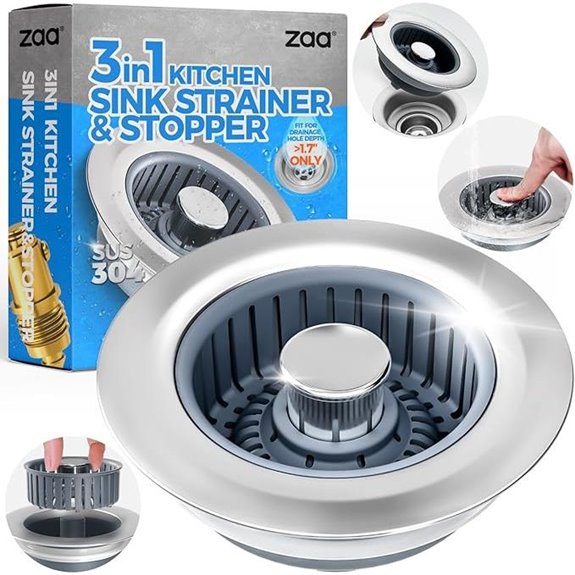 Sink Drain Strainer for Standard Kitchen Sink