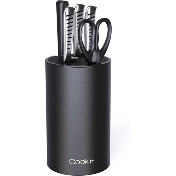 Cookit Round Knife Block Without Knives