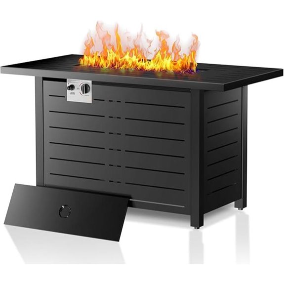 43-Inch Multi-Use Propane Fire Pit Table