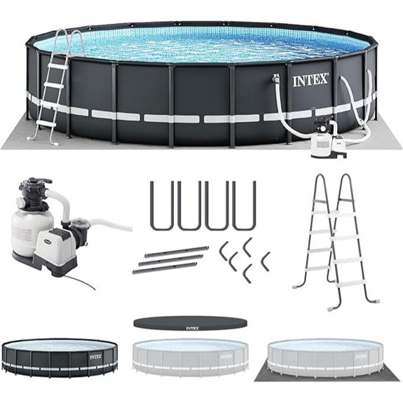 INTEX 20ft x 48in Above Ground Pool Set with Filter