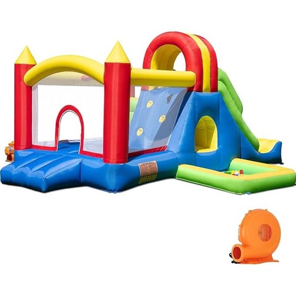 HuaKastro Large Bounce House with Slides and Pool