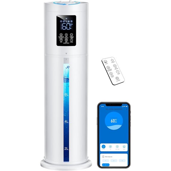 Smart Humidifier 2.1Gal with Remote & Color Lights