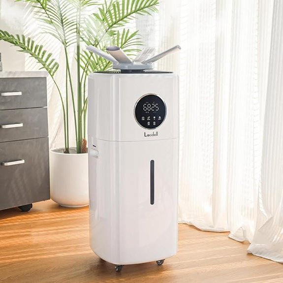 Large Room Humidifier with 3-Speed and 360° Nozzles
