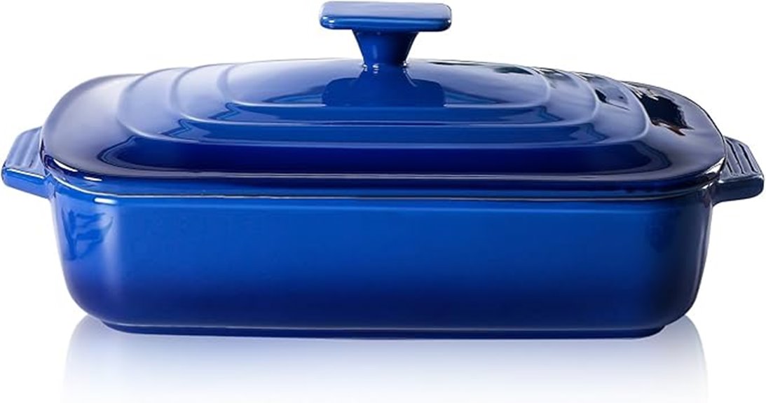 large ceramic casserole dish