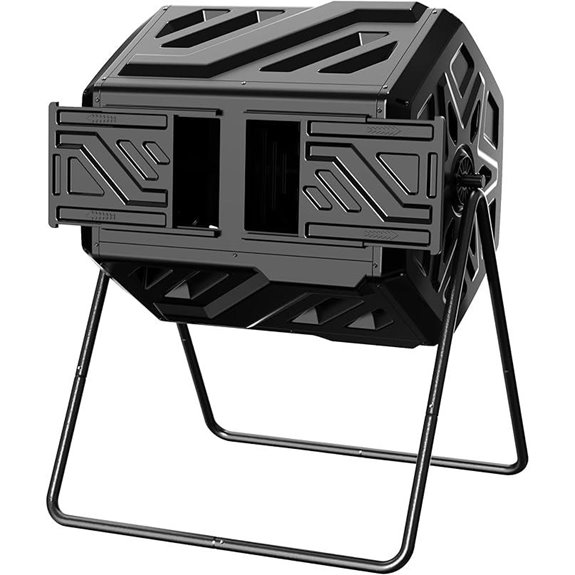 43 Gallon Compost Bin with Gloves and Tumbler