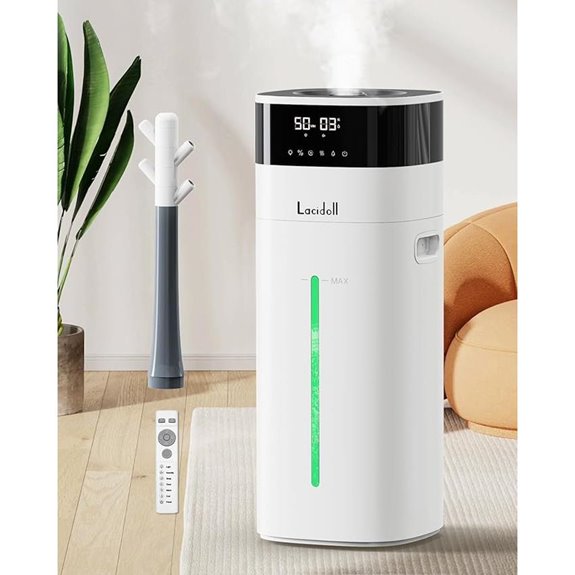 Large Room Humidifier with Diffuser & Extended Tube