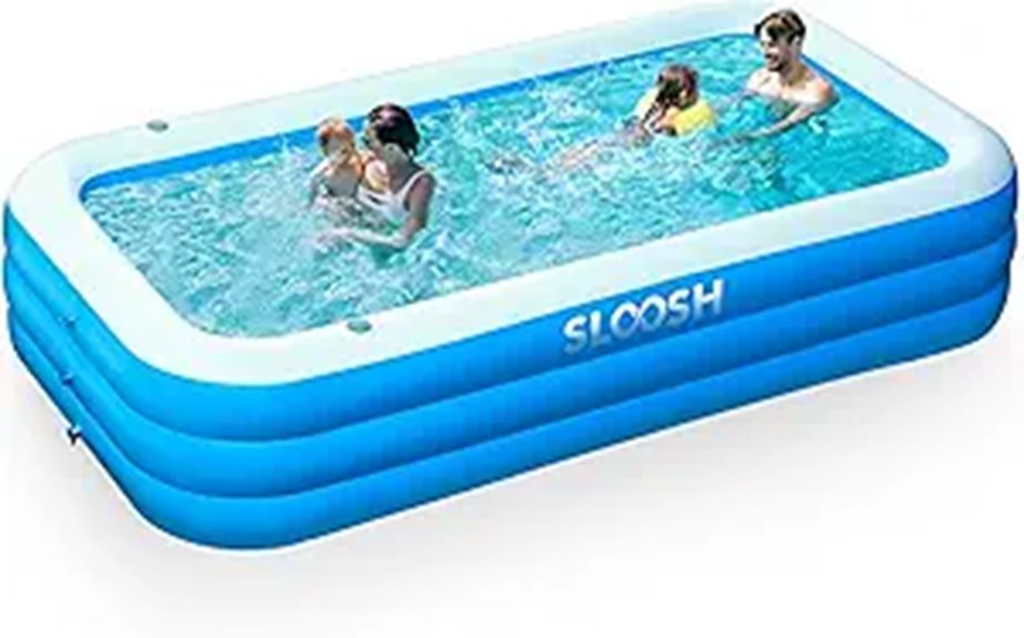 SLOOSH Inflatable Family Pool with Seats 120 x 72