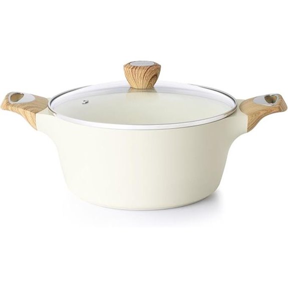 SENSARTE Nonstick Stock Pot with Lid 8.5 QT