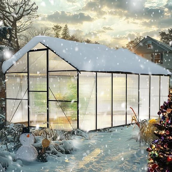 Large 8x14FT Walk-In Greenhouse for Outdoors