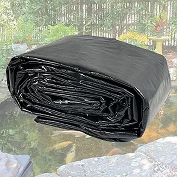 large reinforced pond liner