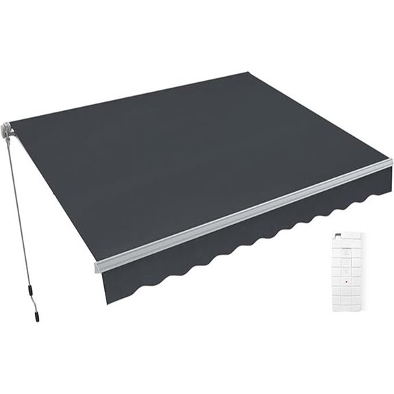 MCombo 10x8 Feet Retractable Patio Sunshade Canopy