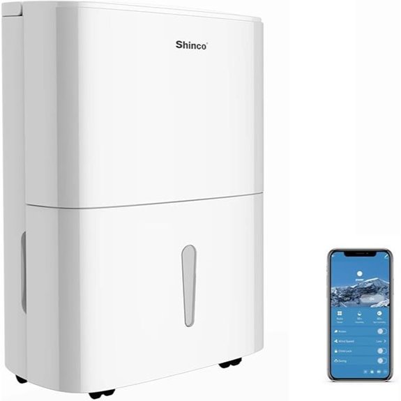 150 Pint WiFi Dehumidifier with Pump for Large Rooms