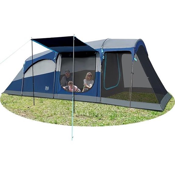 Timber Ridge 8-Person Waterproof Family Camping Tent