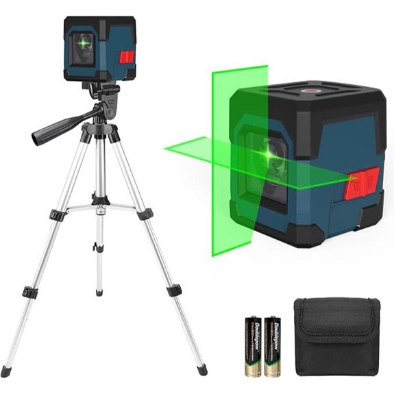 RockSeed Cross Line Laser Level with Tripod