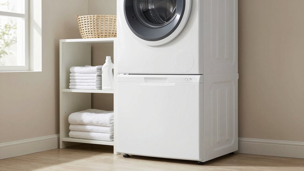 laundry pedestal storage ideas