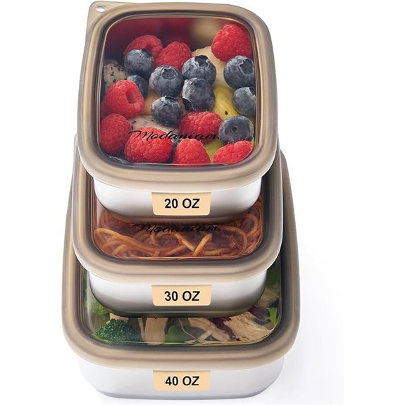 Stainless Steel Lunch Box with Leak-Resistant Lids