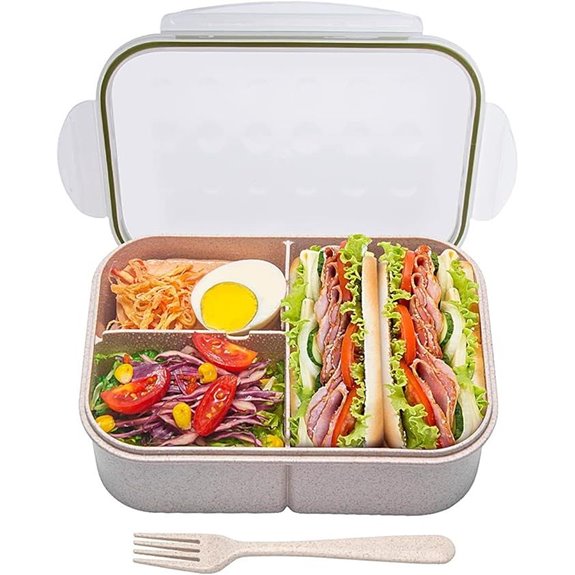 MISS BIG Bento Box Leakproof Microwave & Dishwasher Safe