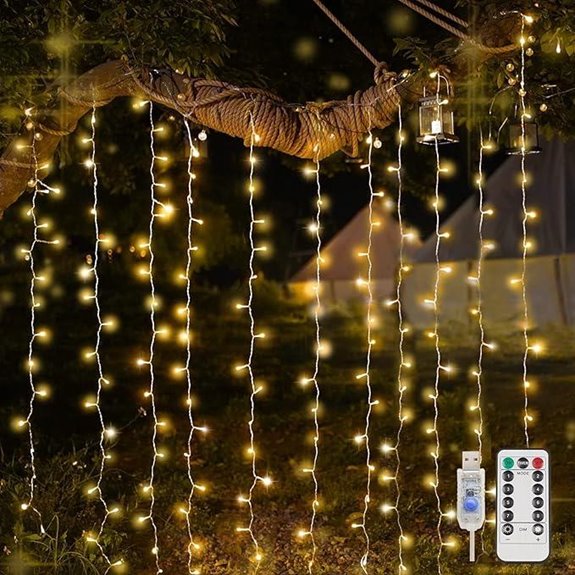 Suddus 200 LED Curtain Lights for Indoor & Outdoor