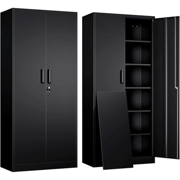 lockable metal storage cabinet