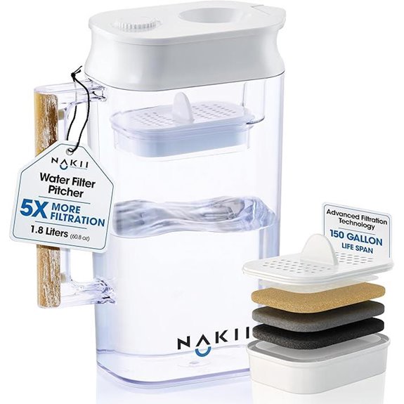 Water Filter Pitcher with Long-Lasting Filtration