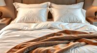 luxury bed sheets selection