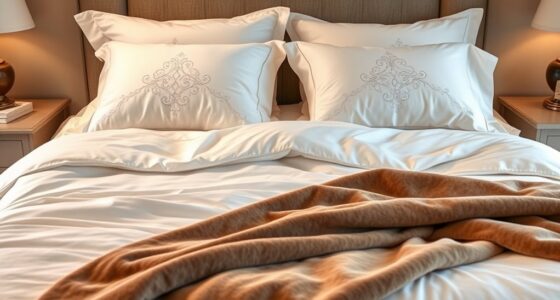 luxury bed sheets selection
