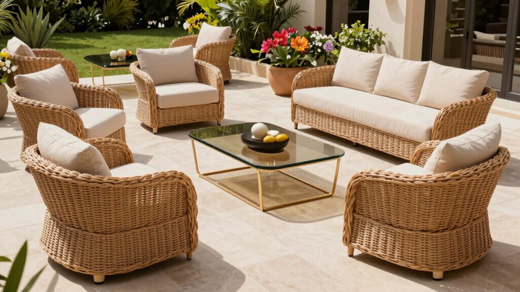 luxury outdoor wicker furniture