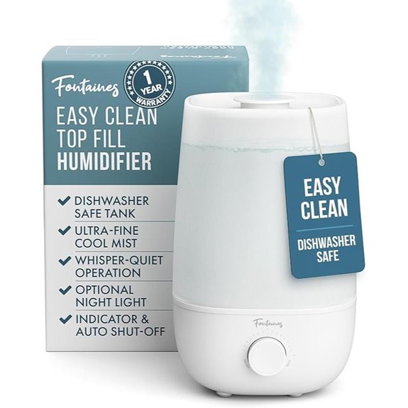 Fontaines Luxury Top-Fill Cool Mist Humidifier