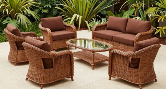 luxury wicker furniture selections