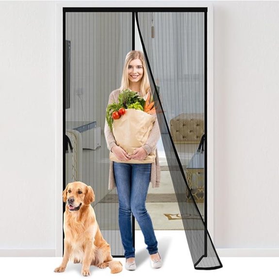 Magnetic Screen Door 36x82 Hands-Free Mesh Bug Block