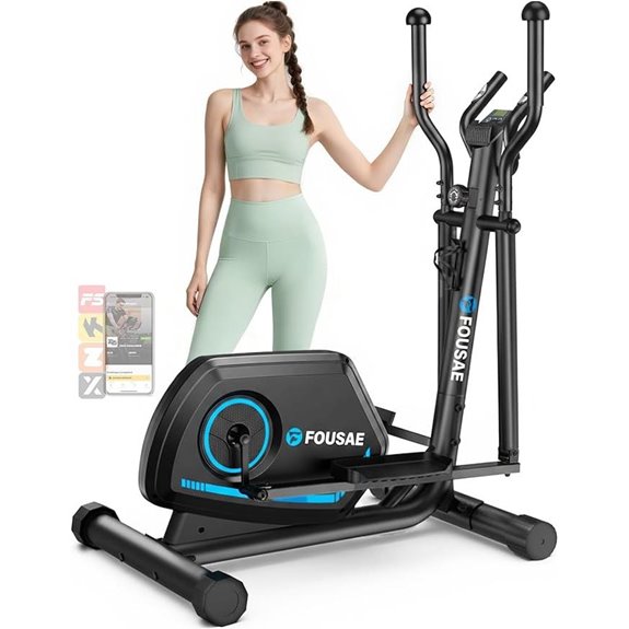 Elliptical Exercise Machine with Magnetic Resistance and App