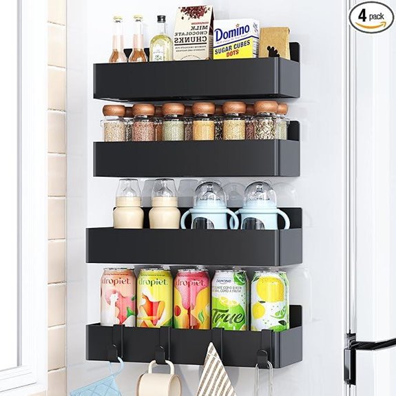 Magnetic Refrigerator Spice Rack (4 Pack)